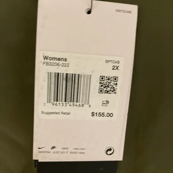 NWT Nike Loose Fit Reversible Jacket Plus Size 2X - Picture 14 of 15